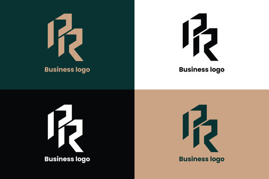letter r logo, letter pr logo, letter p logo, logomark