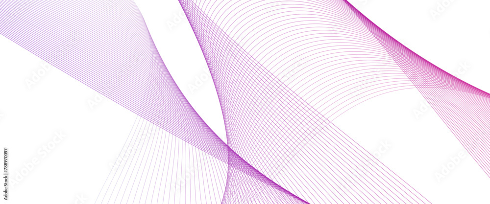 Poster vector colorful wavy lines abstract wave element and digital line art transparent background.