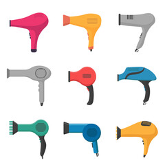 PNG, Hairdryer icon in cartoon style. Hair dryer icon. Symbol for drying hair. Hair dryer on a white background. Vector illustration