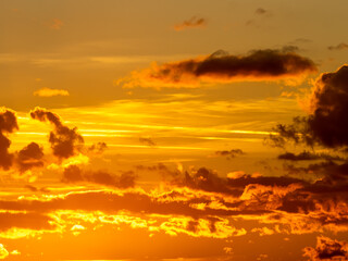 Fire dusk dramatic burning sky clouds twilight evening gold orange sunset