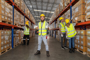 Professional warehouse worker team full skill quality for maintenance and training in industry factory workers, warehouse Workshop for factory operators, mechanical engineering team production. - 788977288