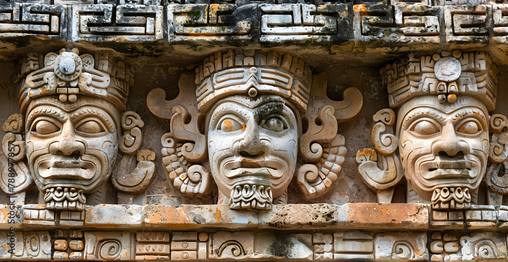 Wall mural mayan god itzamna (the god of the heavens, day, and night)