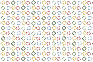 Add a dynamic touch to your designs with this vibrant hand-drawn squares seamless pattern vector. Bursting with energy, this pattern is perfect for backgrounds, textiles, and various design projects