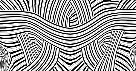 Striped background. Black and white stripes. Abstract background Background in 4k format .
