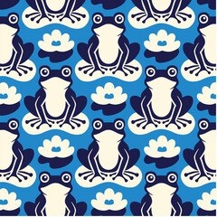 leap year frogs Fabric, Wallpaper and Textures