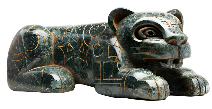 Olmec god Jaguar God (The jaguar was a symbol of strength and power for the Olmecs.)