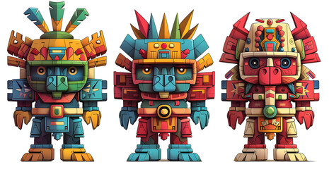 Tolteca god Tlahuizcalpantecuhtli (The god of the morning star Venus)