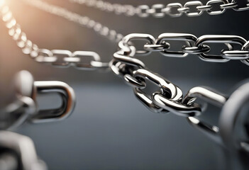 Obraz premium closeup gray concept blockchain chain Diagonal business block datum digital illustration connection rendering background finance technology currency information code binary abstract banking