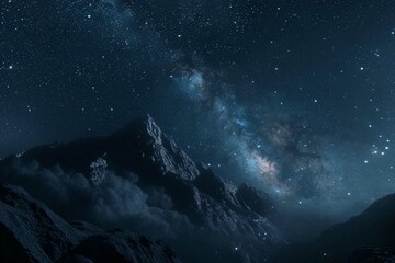 Milky Way on night sky