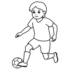          child who play football.
