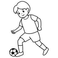          child who play football.
