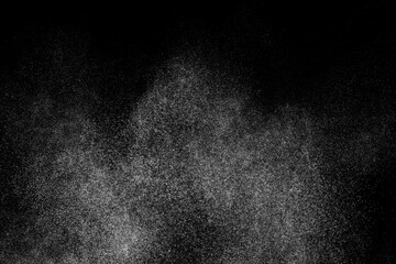 Abstract splashes of water on black background. White explosion. Light clouds overlay texture.	
 - obrazy, fototapety, plakaty