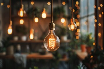 light bulb on black background , business ideas, coming up with ideas	
 - obrazy, fototapety, plakaty