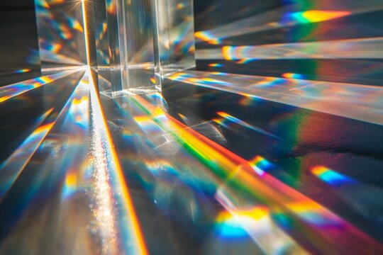 Prismatic Light Rays on Textured Surface