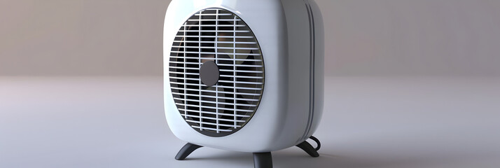  Heater Electric Air Heater Powerful Warm Mini Fast Heater Fan Stove Radiator Room Warmer for Home Office, Modern electric fan heater on gray background   
 