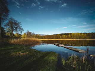 Lake Wadag. Poland
