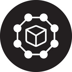 cube glyph icon