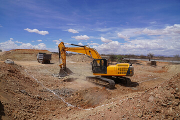 Obraz premium excavator at work