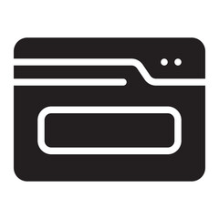 Fototapeta premium website glyph icon