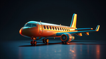 Leisure travel holiday summer concept, May Day golden week airplane travel plan concept illustration