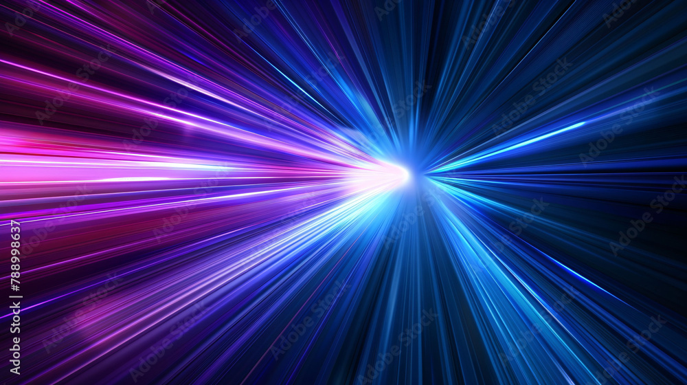 Canvas Prints 3d abstract glowing ray poster, abstract kv main visual business ppt background