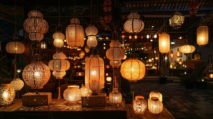 Fototapeta na wymiar Lights Spark: A photo of a lantern festival