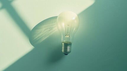 One out unique idea light bulb concept  Flat lay : Generative AI