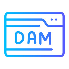 dam gradient icon