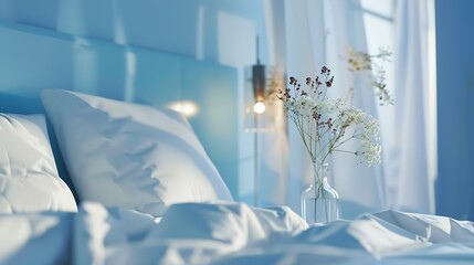 decorative elements in bed room : Generative AI