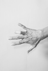 hand of the person elderly