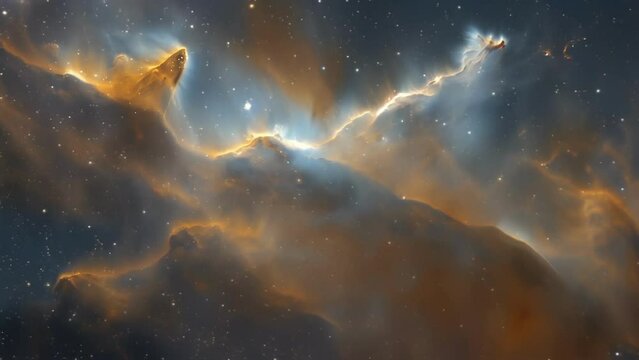 Detailed shot of a comets tail showcasing intricate patterns and textures of dust and gas particles. .