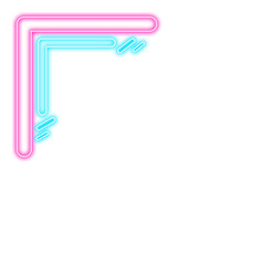 Neon Futuristic Border Corner