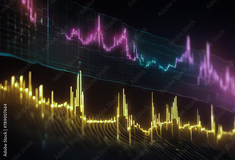 Aufkleber png alpha gital waveform equalizer hud 3d illustration abstract audio eq bar dashboard datum design 