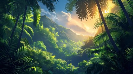 Tropical Paradise Sunrise