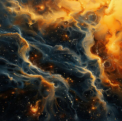 Galactic Abstraction: Exploring Cosmic Vistas 