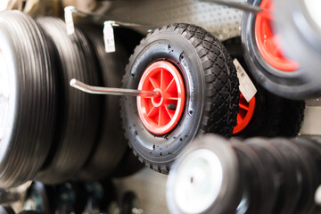 Industrial trolley Swivel Rubber Caster Wheels in store not fixed and break wheel.