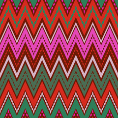 Seamless zigzag pattern geometrical background - 789013084