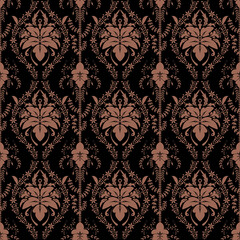 Floral seamless ornamental decor baroque pattern background - 789013414