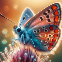close up on beautiful butterfly