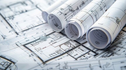 blueprint, used to construct a building or structure