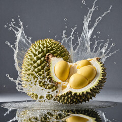 durian dancing in mid air with high speed sync.