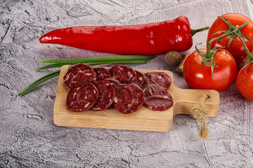 Wild Bear meat homemade sausages