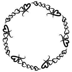 Aesthetic wreath for border or frame
