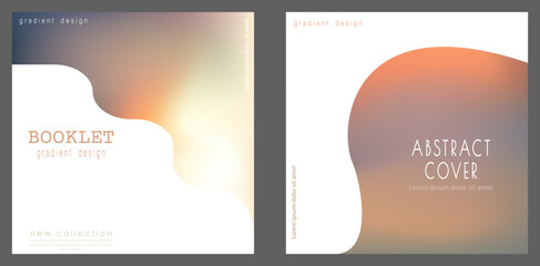 Colorful gradient with blur. Template for the cover of a catalog, brochure, booklet, poster, banner. The title page of the printed edition