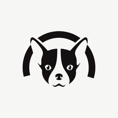 Minimalist Modern Dog Logo