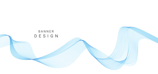 Abstract stylish wave design background isolated on white