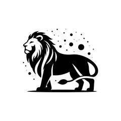 Lion Vector Silhouette- lion Illustration- lion vector stock. 