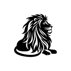 Lion Vector Silhouette- lion Illustration- lion vector stock. 