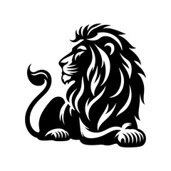 Lion Vector Silhouette- lion Illustration- lion vector stock. 