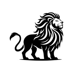 Lion Vector Silhouette- lion Illustration- lion vector stock. 